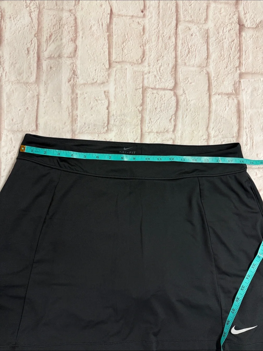 Nike Black Women's Athletic Skort with Silver Swoosh